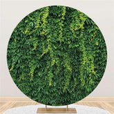 Lofaris Green Leave Theme Round Decoration Backdrop For Wedding